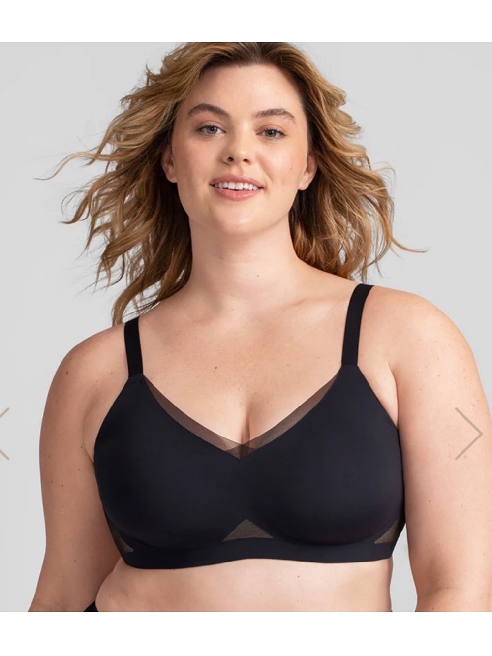 Honeylove Liftwear Crossover Bra 1X Black/Nude